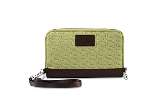 Pacsafe RFIDsafe W200 Anti-Theft RFID Blocking Travel Wallet, Rosemary