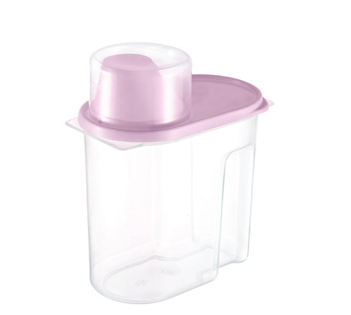 HFENGKG Plastic Cereal Dispenser Storage Box Kitchen Food Grain Rice Container Kitchen Rice Storage Box Grain Storage (1.9L pink)