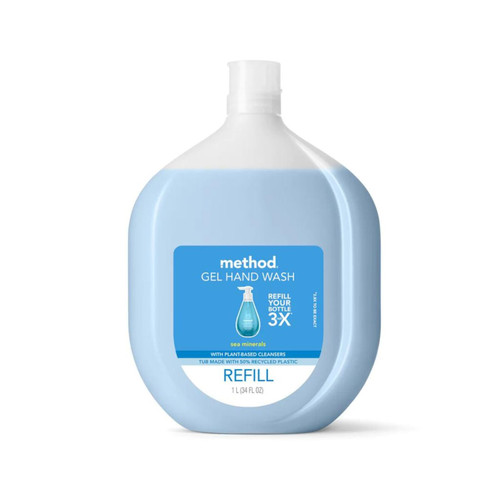 Method Gel Hand Soap Refill, Sea Minerals, Biodegradable Formula, 34 Fl Oz (Pack of 1)
