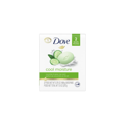 Dove Go Fresh Beauty Bar Cucumber and Green Tea 2 4-Ounce Bars (1 Pack)