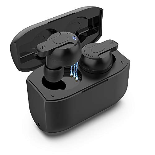 Wireless Earbuds,Bluetooth 5.0 Wireless Earbuds Bluetooth Headphones with Deep Bass HiFi 3D Stereo Sound, Built-in Mic Earphones with Portable Charging Case for SmartPhones and Loptops (Black) Wireless Earbuds,Bluetooth 5.0 Wireless Earbuds Bluetooth Headphones with Deep Bass HiFi 3D Stereo Sound, Built-in Mic Earphones with Portable Charging Case for SmartPhones and Loptops (Black)