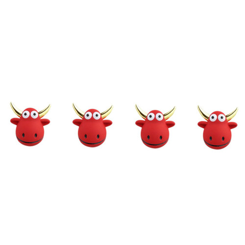 CHILDWEET 2 Pairs Red Year of the Ox Earrings Chinese Lucky Earrings diamond stud earrings for women earrings for women trendy earings for women ox year earrings Miss ear drops Fashion alloy