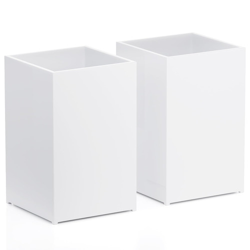 MaxGear White Acrylic Pen Holder 2 Pack Pencil Holder for Desk, Small Pen Cup Pencil Cup Pen Cups for Desk Pen Holders Pencil Holders, Makeup Brush Holder, Pen Organizer for Office & Home MaxGear White Acrylic Pen Holder 2 Pack Pencil Holder for Desk, Small Pen Cup Pencil Cup Pen Cups for Desk Pen Holders Pencil Holders, Makeup Brush Holder, Pen Organizer for Office & Home