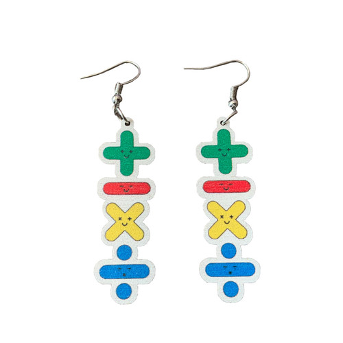 Back to School Earrings for Women,Fun Teacher Earrings Rainbow Pencil Earrings Crayon Heart Stud Earrings Drop Dangle Acrylic Earrings First Day of School Earrings Teacher Appreciation Gifts Back To School Jewelry (D)