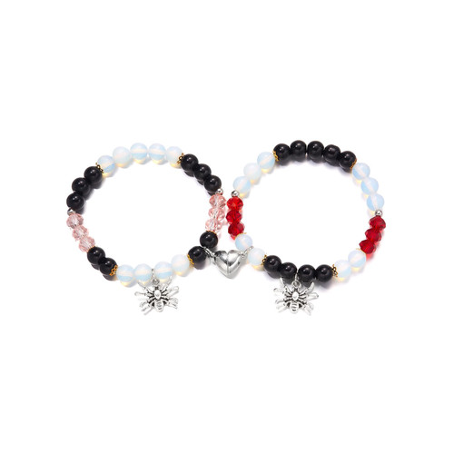 Spider Bracelets Couples Spider Matching Bracelets Heart Energy Stone Bracelets Relationship Promise Bracelet Stretch Beaded Bracelets Best Friends Distance Matching Bracelet for Women Girls (B) Spider Bracelets Couples Spider Matching Bracelets Heart Energy Stone Bracelets Relationship Promise Bracelet Stretch Beaded Bracelets Best Friends Distance Matching Bracelet for Women Girls (B)
