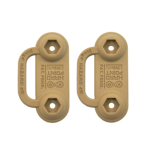HAZARD 4 HardPoint(R) Modular Tie-Down System Parts: SG-1 Pack of 2 - Coyote
