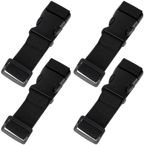 Luggage Straps Add a Bag Black Suitcase Belts Adjustable Travel Packing Straps with Quick Release Buckle Travel Accessories for Connecting Your Luggage 2Pcs