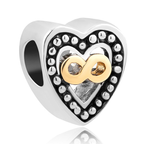 LovelyJewelry Infinity Charms I Love You Heart Love Beads For Bracelets LovelyJewelry Infinity Charms I Love You Heart Love Beads For Bracelets
