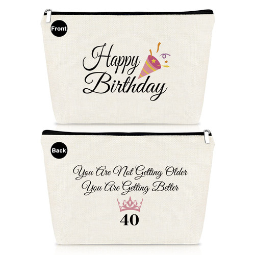 40th Birthday Gifts for Women Makeup Bag 40th Bday Gifts Ideas for Her Friends Sister Mom Aunt Colleague Coworker Cosmetic Bag 1983 40 Year Old Gift Happy Birthday Gifts Travel Toiletry Bag 40th Birthday Gifts for Women Makeup Bag 40th Bday Gifts Ideas for Her Friends Sister Mom Aunt Colleague Coworker Cosmetic Bag 1983 40 Year Old Gift Happy Birthday Gifts Travel Toiletry Bag