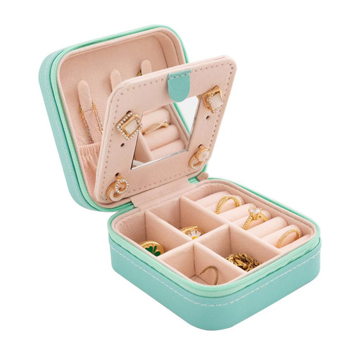 KElofoN Travel jewelry case Travel jewelry box Travel Jewelry Organizer Small Jewelry Organizer Box for Girls Women with Mirror(Blue) KElofoN Travel jewelry case Travel jewelry box Travel Jewelry Organizer Small Jewelry Organizer Box for Girls Women with Mirror(Blue)