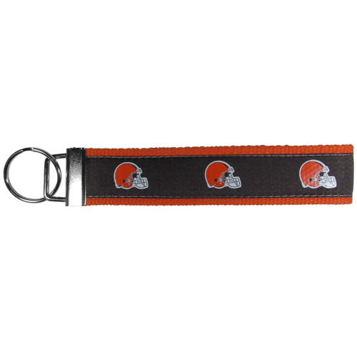 Siskiyou Sports NFL Cleveland Browns Woven Wristlet Key Chain, One Size, Team Colors Siskiyou Sports NFL Cleveland Browns Woven Wristlet Key Chain, One Size, Team Colors