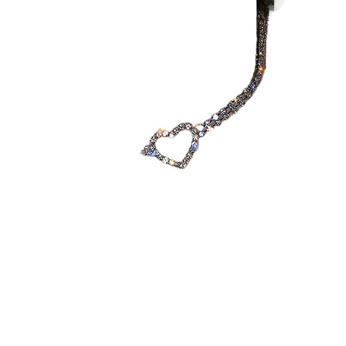 CLOACE Rhinestone Choker Necklaces Silver Heart Necklace Sparkly Tennis Chain Party Prom Neck Jewelry for Women CLOACE Rhinestone Choker Necklaces Silver Heart Necklace Sparkly Tennis Chain Party Prom Neck Jewelry for Women