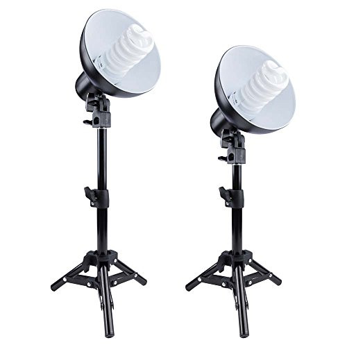 Interfit FLU101 Studio Essentials Low-Profile - Table Top Fluorescent Lighting Kit, Black