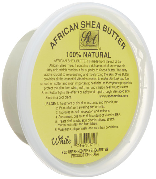 RA COSMETICS 100% African Shea Butter Ivory/White 8 oz Ulitimate Skin Moisturizer
