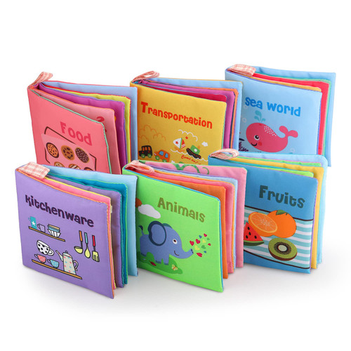 Sandrem Baby Soft Book Set of 6, Crinkle Soft Baby Books 0-6 Months, Soft Books for Babies, Cloth Baby Books, Baby Books Toys, Sensory Toys 0-12 Months, Touch and Feel Crinkle Cloth Books for Babies Sandrem Baby Soft Book Set of 6, Crinkle Soft Baby Books 0-6 Months, Soft Books for Babies, Cloth Baby Books, Baby Books Toys, Sensory Toys 0-12 Months, Touch and Feel Crinkle Cloth Books for Babies