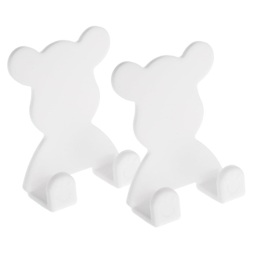 IWOWHERO 2pcs shelfs Brush Holder Hooks Shaver Razors for Men Shaving Stand Razor and Brush Stand Razor Brush Organizer Razor Holder Stand Razor Stand Storage -Mounted Plastic Man