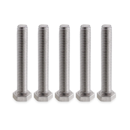 VictorsHome M8 Hex Head Bolt Screw, M8-1.25 x 60mm Stainless Steel 18-8 304 A2-70 Fully Threaded Hex Bolts 5pcs