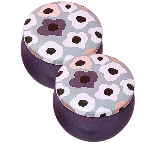 SEWACC 2pcs Tinplate storage box mini tea tins coffee beans jar tinplate storage containers tinplate food containers metal tin canister loose tea tin sugar jar with lid European style