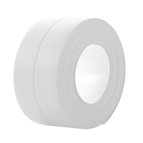 Caulk Strip Tape PVC Self Adhesive for Bath & Kitchen Caulking Sealing Tape for Countertop,Sink,Bathroom,Toilet,Bathtub Floor Wall Edge Protector 1.5" x 10.7Ft