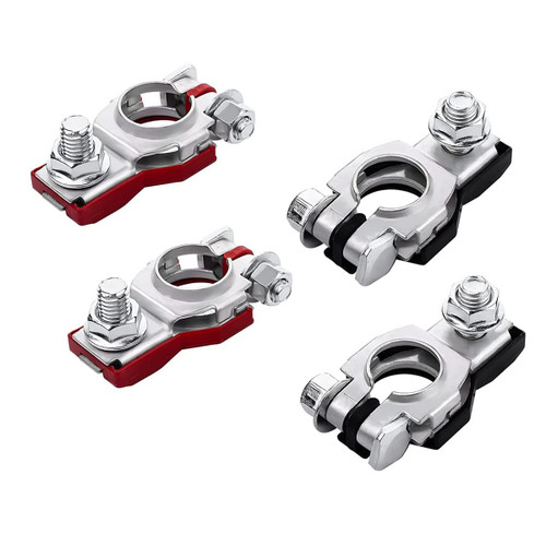 zipelo Battery Terminal Connector, Top Post Battery Cable Terminal Clamp Set, Positive and Negative 1 Pair, Good Contact and Corrosion Resistance, Car Accessories for SUV, Van, Motorcycle zipelo Battery Terminal Connector, Top Post Battery Cable Terminal Clamp Set, Positive and Negative 1 Pair, Good Contact and Corrosion Resistance, Car Accessories for SUV, Van, Motorcycle
