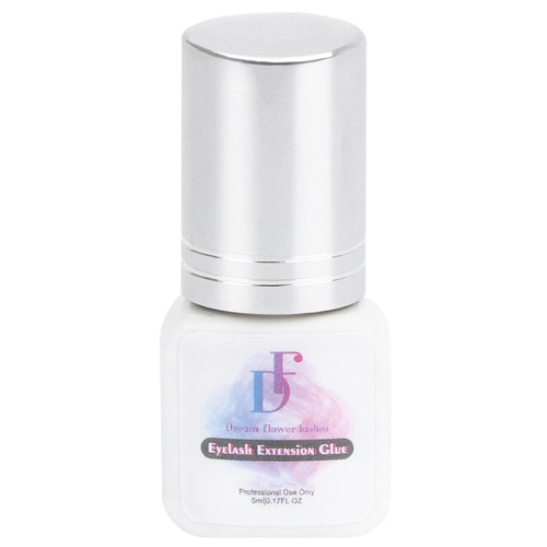 Lash Extension Glue, DF 0.5S Lash Glue for Eyelash Extensions 7-8 Weeks Retention Eyelash Glue Professional Use Only 5ML