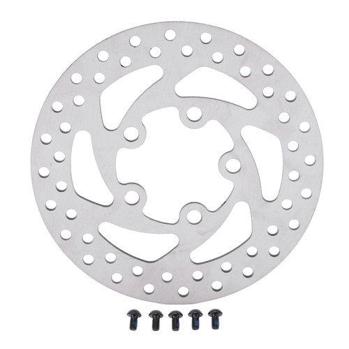 HERCHR 100mm Stainless Steel 5 Hole Brake Disc with 5 Screws Fit for XiaomiM365 Electric Scooter Brake Disk Rotor E Scooter Rotors Electric Scooter Replacement Parts M365 Electric Scooter Brake Rotor