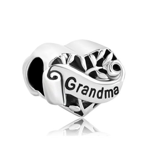 LovelyCharms I Love You Grandma Family Tree of Life Heart Charm Beads for Bracelets LovelyCharms I Love You Grandma Family Tree of Life Heart Charm Beads for Bracelets