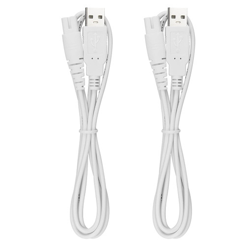Charger Cord Replacement for Pritech Electric Feet Callus Remover Foot Pedicure, USB Power Cable 2-Pack