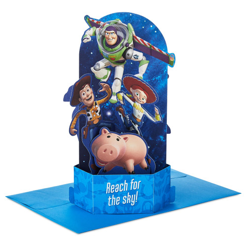 Hallmark Paper Wonder Disney and Pixar Toy Story Pop Up Card for Birthdays, First Day of School, Congratulations