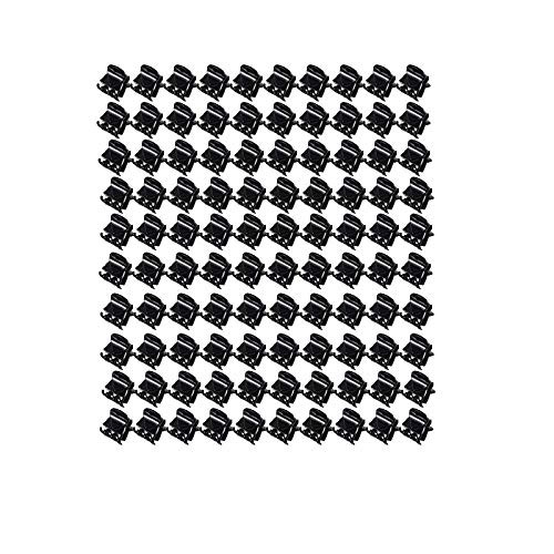 100 Pieces-Pack Mini Hair Claw Clips Plastic Claws Pins Clamps Small Jaw for Girls and Women Gifts (1.0cm black) 100 Pieces-Pack Mini Hair Claw Clips Plastic Claws Pins Clamps Small Jaw for Girls and Women Gifts (1.0cm black)