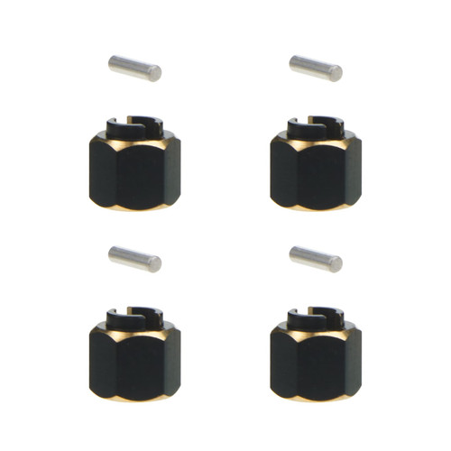 HOBOHY 1/18 6mm Brass Wheel Hex Hub Extenders Adaptor for TRX4M 1:18 RC Crawler Upgrade Parts