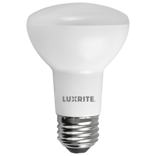 LUXRITE BR20 LED Light Bulb, 6.5W (45W Equivalent), 3000K Soft White, 460 Lumens, Energy Star, Dimmable, Damp Rated, LED Flood Light Bulb, UL Listed, E26 Medium Base