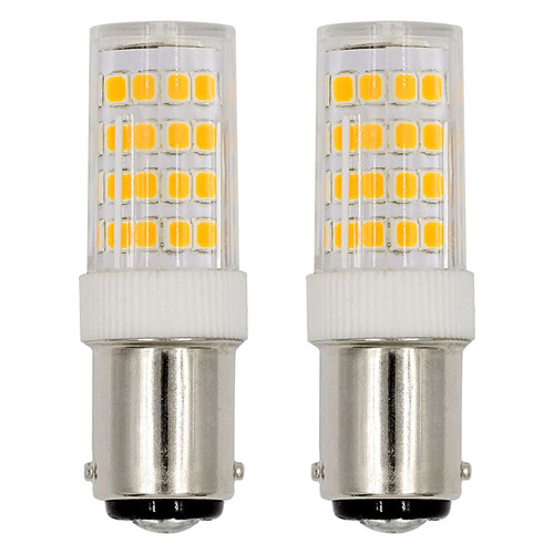 Ba15d LED Light Bulb Sewing Machine Bulb 5Watts Double Contact Bayonet Base Daylight White 6000k 120Volts T3/T4/C7/S6 LED Halogen Replacement Bulb (2pcs Pack