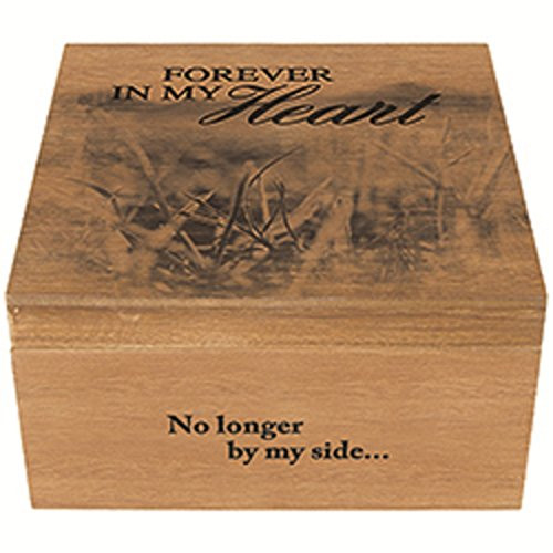 Carson Heart Keepsake Memory Box 5.25 Inches Width x 10 Inches Height x 9.5 Inches Diameter Home Accents