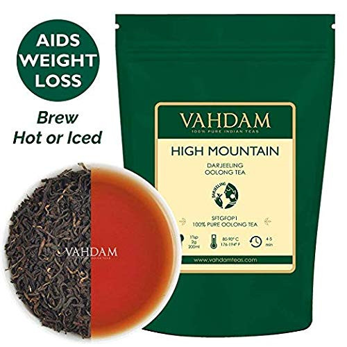 High Mountain Oolong Tea Leaves from Himalayas (150 Cups), 12oz, OOLONG TEA FOR WEIGHT LOSS, 100% Natural Detox Tea, Weight Loss Tea, Slimming Tea - Brew Hot, Iced Or Kombucha Tea | Loose Leaf Tea High Mountain Oolong Tea Leaves from Himalayas (150 Cups), 12oz, OOLONG TEA FOR WEIGHT LOSS, 100% Natural Detox Tea, Weight Loss Tea, Slimming Tea - Brew Hot, Iced Or Kombucha Tea | Loose Leaf Tea