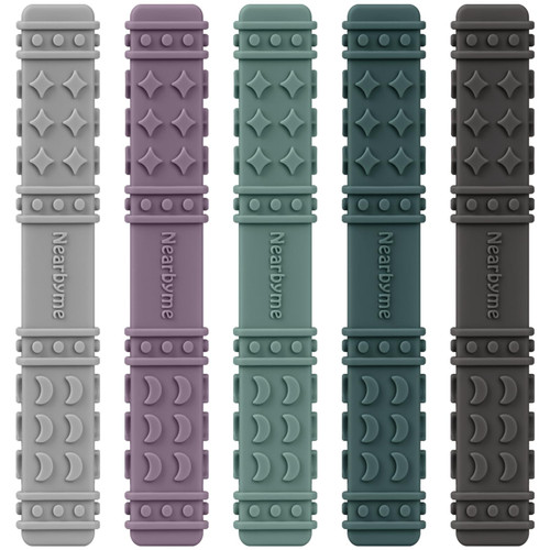 Sensory Chew Toys for Autistic Children, Pack of 4 Chew Teether Sticks, Oral Motor Chewy Tool for Autistic Chewers, ADHD, SPD, Oral Motor Stimulation or Special Needs Sensory Chew Toys for Autistic Children, Pack of 4 Chew Teether Sticks, Oral Motor Chewy Tool for Autistic Chewers, ADHD, SPD, Oral Motor Stimulation or Special Needs
