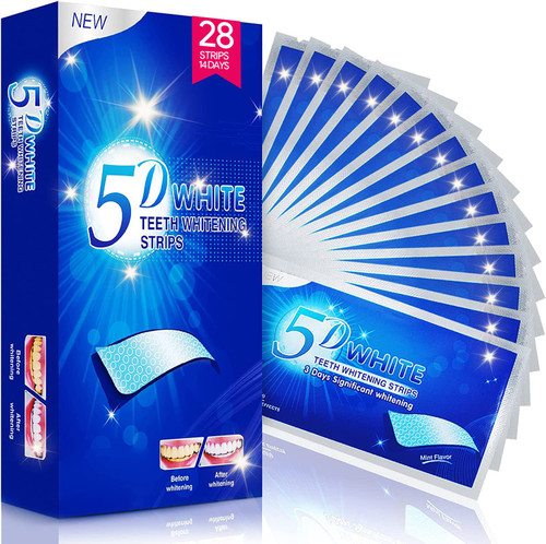 Teeth Whitening Strips for Teeth Sensitive, 28 Whitening Strips Effective Teeth Whiting Strips Reduced Sensitivity White-Strips, Helps Remove Smoking/Coffee/Soda/Wine Stain (14 Treatments) Teeth Whitening Strips for Teeth Sensitive, 28 Whitening Strips Effective Teeth Whiting Strips Reduced Sensitivity White-Strips, Helps Remove Smoking/Coffee/Soda/Wine Stain (14 Treatments)