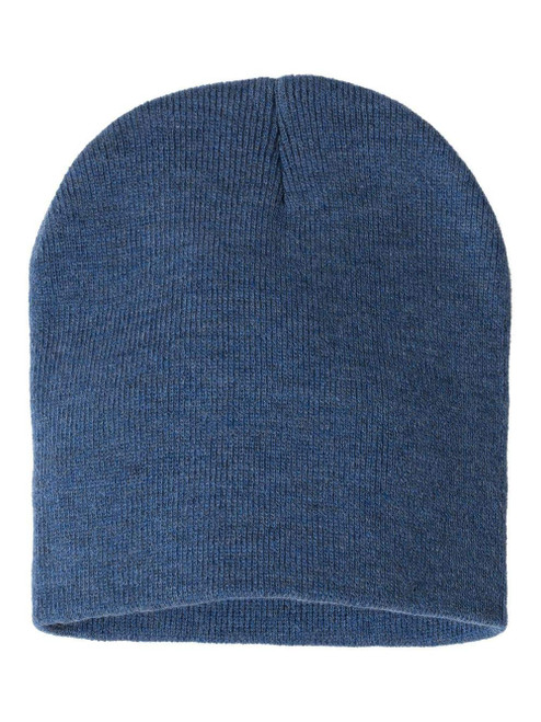 Sportsman 8" Knit Beanie One Size Heather Dark Royal