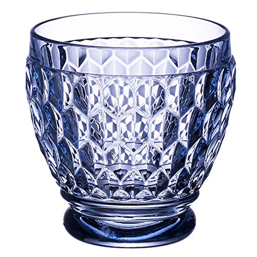 Villeroy & Boch Boston Blue Crystal Shot Glass, Set of 4