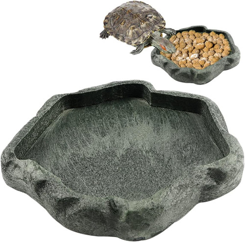 AYNEFY Reptile Food Water Rock Bowls,Resin Reptile Feeder Lizard Worm Feeding Dish Amphibian Feeder Bowl Terrarium Decor for Bearded Dragons Chameleon Leopard Gecko Frog Snake(Emerald Black) AYNEFY Reptile Food Water Rock Bowls,Resin Reptile Feeder Lizard Worm Feeding Dish Amphibian Feeder Bowl Terrarium Decor for Bearded Dragons Chameleon Leopard Gecko Frog Snake(Emerald Black)