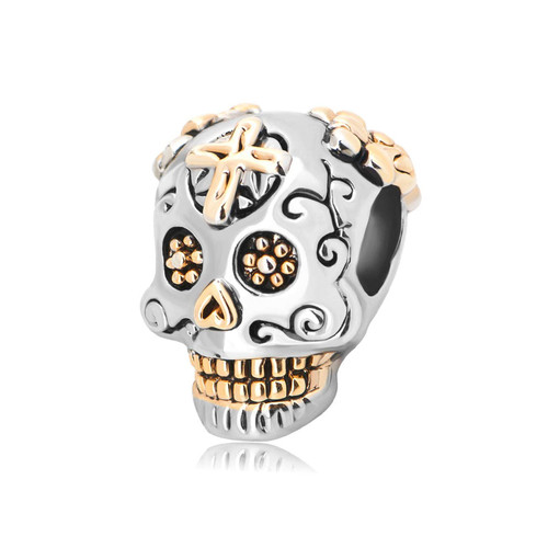Luluadorn Women Girls Sugar Skull Cross Love Family Charm for Bracelets Gold Jesus God Bead Heart Silver Couple Compatible with Pandora Charm Bracelet Luluadorn Women Girls Sugar Skull Cross Love Family Charm for Bracelets Gold Jesus God Bead Heart Silver Couple Compatible with Pandora Charm Bracelet
