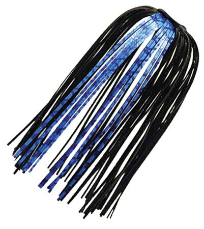 Z-MAN Chatter Bait Ez Skirt, One Size, Black Blue Chrome/Blue Tips