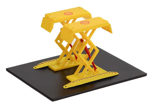 Greenlight 16160-C Auto Body Shop - Automotive Double Scissor Lifts Series 1 - Shell Oil 1/64 Scale