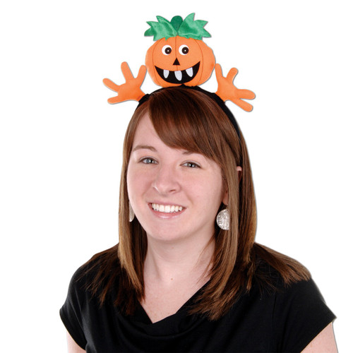 Pumpkin Headband Party Accessory (1 count) (1/Pkg)