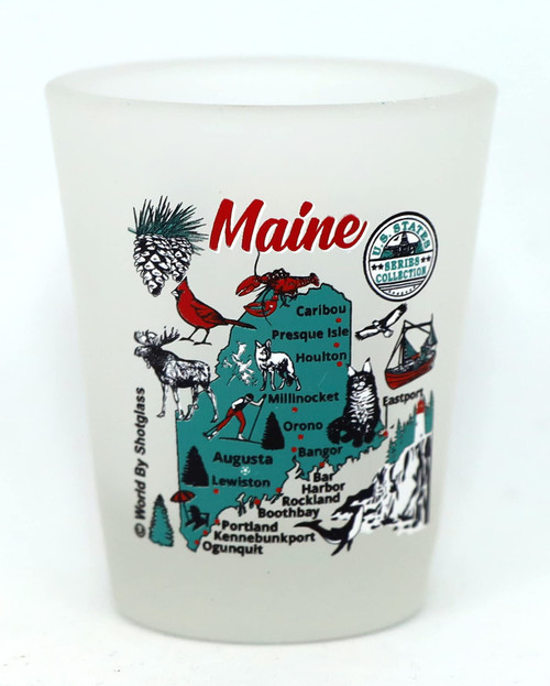 Maine US States Series Collection Shot Glass Maine US States Series Collection Shot Glass