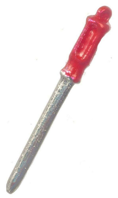 Melody Jane Dollhouse Screwdriver Red Miniature 1:12 Garden Shed Tool Box Accessory
