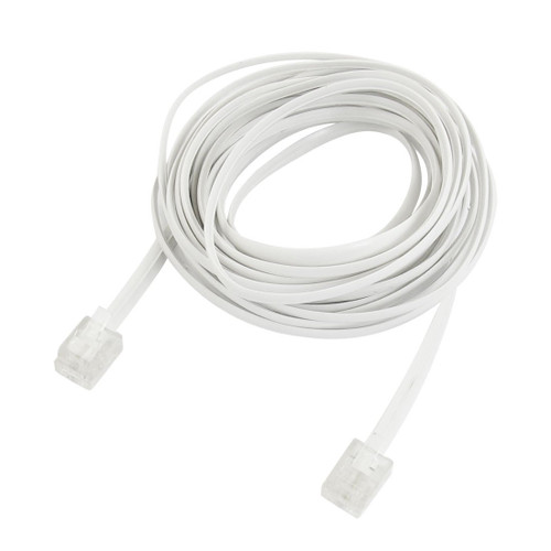 Uxcell RJ11 6P2C Male Plug Telephone Line and Cable and Wire, 13 Foot 4M for Landline Telephone