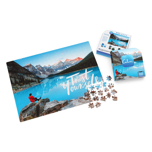 SPIN MASTER GAMES Spin Master 300-Piece Calm Jigsaw Puzzle for Relaxation, Stress Relief, and Mood Elevation, for Adults and Kids Ages 8 and up, Trust Yourself