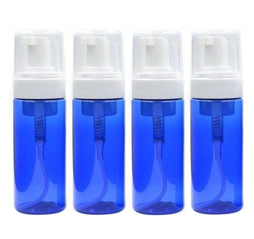 4 Pcs 100ml Plastic Foam Bottle Foam Soap Dispensers Refillable Foaming Pump Dispenser Travel Foam Bottles for Shampoo Hand Soap Shampoo