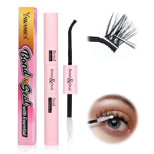 Bond and Seal Lash Glue for Eyelash Extensions, Cluster Lash Glue for DIY Eyelash Extensions Lash Bond and Seal Long Lasting 72 Hours Eyelash Glue by Yawamica (Black,10ML) Bond and Seal Lash Glue for Eyelash Extensions, Cluster Lash Glue for DIY Eyelash Extensions Lash Bond and Seal Long Lasting 72 Hours Eyelash Glue by Yawamica (Black,10ML)